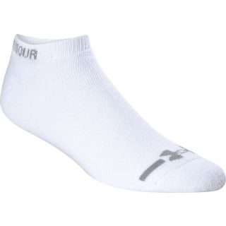UNDER ARMOUR Mens Charged Cotton No Show Socks  6 Pack   Size L, White