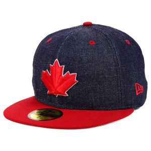 Toronto Blue Jays New Era MLB Team Color Denim 59FIFTY Cap