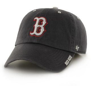 47 BRAND Mens Boston Red Sox Charcoal Ice Clean Up Adjustable Cap   Size