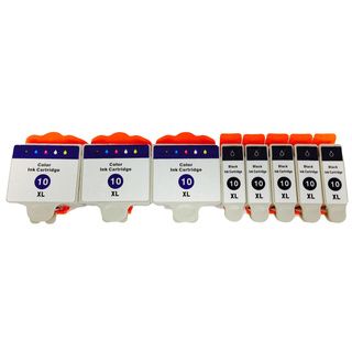 Kodak 10 Color Set Easyshare 5000 3200 5200 7200 9200 Esp 3 5 7 9 Esp Office 6100 Ink Cartridge (pack Of 8)