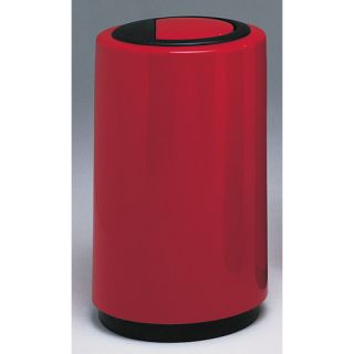 Fiberglass Series 21 Gallon Top Entry Round Receptacle with Doors on