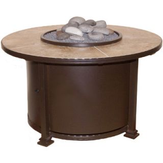 OW Lee Casual Fireside Santorini Fire Pit with Sand Tile