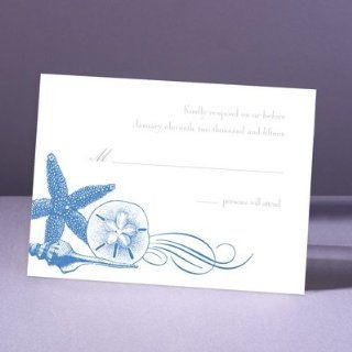 Starfish and Seashells   Ocean   Response Card and Envelope   Home And Garden Products