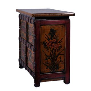Antique Revival Ornate Tibetan Decorative Cabinet