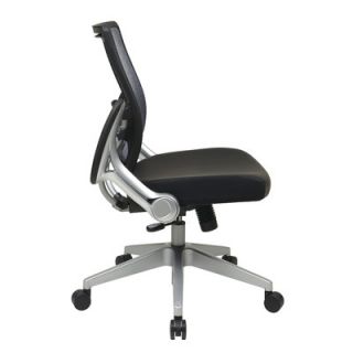 Office Star Products Air Grid Back Eco Leather Managers Chair with