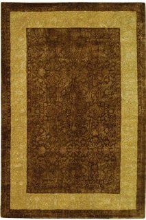 Silken Area Rug   2'6"x4', Chclt/Lt Gold  