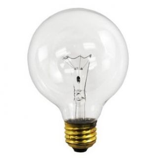 (Pack of 25) 60 Watt G25 Decorative Globe E26 Medium Base Light Bulbs, CLEAR  25 PACK   Incandescent Bulbs  