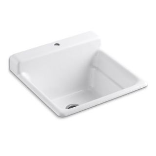 Kohler Bayview Self Rimming Utility Sink with Single Hole Faucet