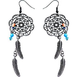 Handcrafted Native American Dreamcatcher Earrings MADE WITH SWAROVSKI ELEMENTS Jewelry