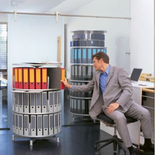 Empire Office Solutions Deluxe 32 3 Tier Rotary Binder Storage