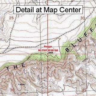 USGS Topographic Quadrangle Map   Baggs, Wyoming (Folded/Waterproof)  Outdoor Recreation Topographic Maps  Sports & Outdoors
