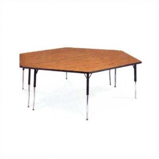 Virco 4000 Series Horseshoe Activity Table with Fully Chrome Short