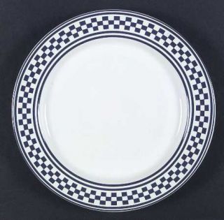 International Classic Checks Blue Dinner Plate, Fine China Dinnerware   Blue, Ch