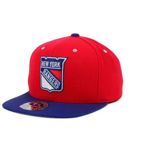 New York Rangers Mitchell and Ness NHL 2Tone High Crown Fitted Cap