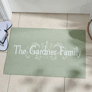 Our Family Getaway Personalized Doormat  Standard