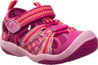 Infant/Toddler Girls Stride Rite Baby Petra   Fuchsia/Peachy Keen Leather/Mesh