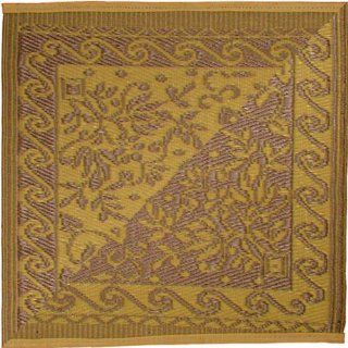 Patina M738 Persian Outdoor Rug, Gold, 6 Feet by 9 Feet  Area Rugs  Patio, Lawn & Garden