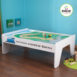 KidKraft Personalized Train Table in White