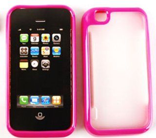 Lg Mytouch E739 Hot Pink Clear Hard Shell Skin Accessory Cell Phones & Accessories