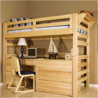 Graduate Series OpenTwin Loft Bed with Built In Ladder