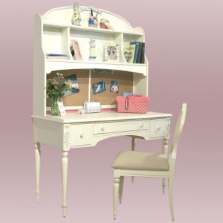 SmartStuff Furniture Gabriella Vanity Desk with Hutch