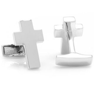 Sterling Silver Cross Cufflinks