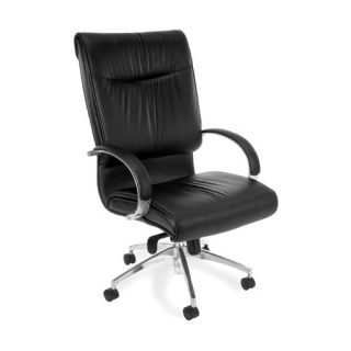 High Back Leather Sharp Executive Chair with Arms