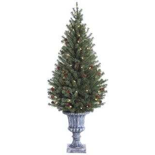Tori Home 4 Green Noble Pine Artificial Christmas Tree with Cone 70
