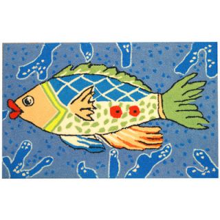 Homefires Multi Colored Fish Rug
