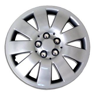 TuningPros WSC 721S14 Hubcaps Wheel Skin Cover 14 Inches Silver Set of 4 Automotive