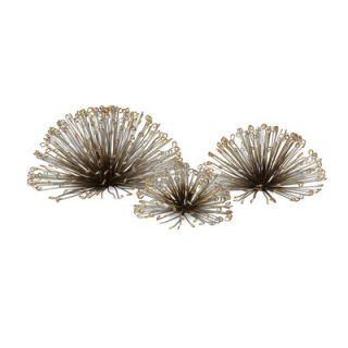 IMAX Laserette Wire Flower Wall Decor (Set of 3)