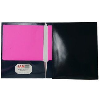 Two Pocket Navy Blue Glossy Presentation Folder (9 1/2 X 11 1/2)   Sold individually  Colored File Folders 