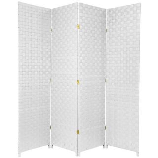 71 Tall Woven Fiber Outdoor All Weather 4 Panel Room Divider