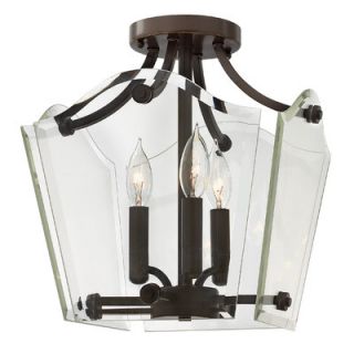 Hinkley Lighting Wingate 3 Light Semi Flush Mount Foyer