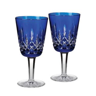 Waterford Lismore Cobalt Double Old Fashion Glass (Set of 2)