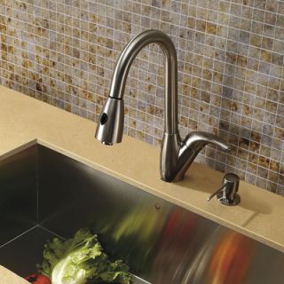 Vigo One Handle Single Hole Pull Out Spray Kitchen Faucet with 16
