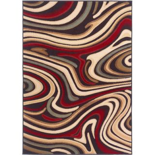 TayseRugs Laguna Charcoal Abstract Rug