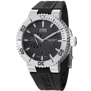Oris Aquis Black Dial Rubber Automatic Mens Watch 743 7664 7253RS Oris Watches