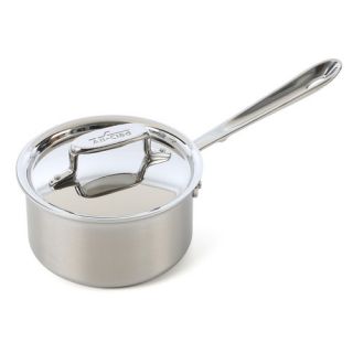 d5 Brushed Stainless Steel Saucepan with Lid