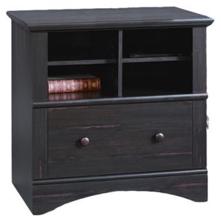 Sauder Harbor View Lateral File Cabinet in Distressed Antiqued Paint
