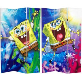 Oriental Furniture 71 x 63 Tall Double Sided SpongeBob and Patrick 4