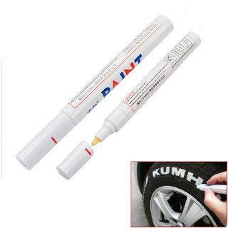 White Permanent Car Tyre Tire Metal Paint Pen Marker 