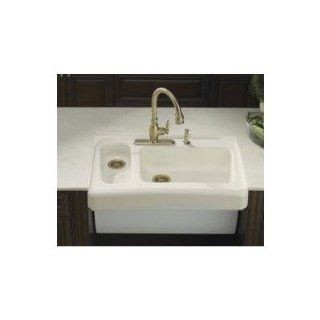 Kohler K 6536 3 NY Dune ASSURE Assure Barrier Free Tile In/Undercounter Kitchen Sinks   Double Bowl Sinks  