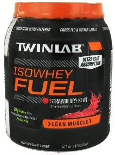 TwinLab Iso Whey Fuel   Strawberry Kiwi, 2 lbs (907 g) Health & Personal Care