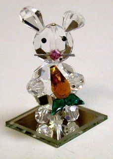 Crystal Bunny by Bjcrystalgifts made using Swarovski Crystals   Collectible Figurines