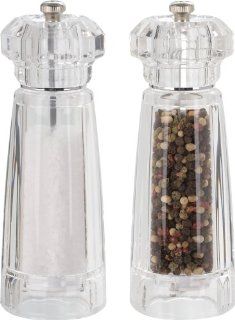Trudeau Gem 7 Inch Pepper Mill and Salt Mill, Set of 2 Kitchen & Dining