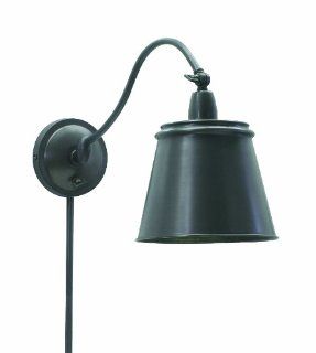 House Of Troy HP725 OB MSOB Hyde Park Wall Sconce Lamp, Oil Rubbed Bronze with Metal Shade   Sconce With Switch  