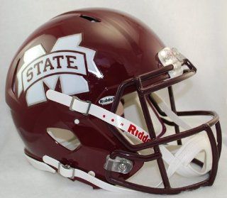 Mississippi State Bulldogs Riddell Speed Revolution Full Size NCAA Authentic Football Helmet  Sports Related Collectible Full Sized Helmets  Sports & Outdoors