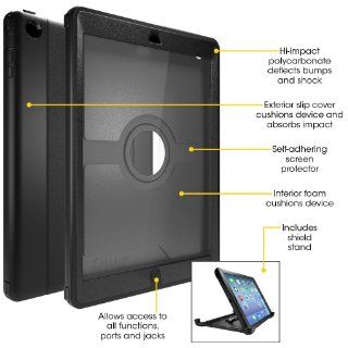 OtterBox Defender Series Case for iPad Air   Retail Packaging   Black Computers & Accessories