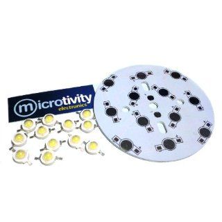 microtivity IL726 1 watt Ultra bright White LED (Pack of 12) Electronic Leds